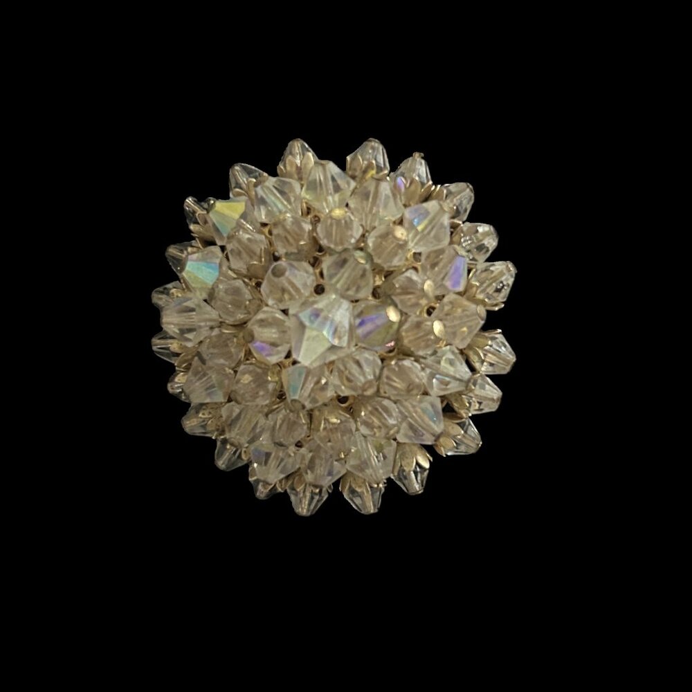 Cluster Brooch - Gold Tone